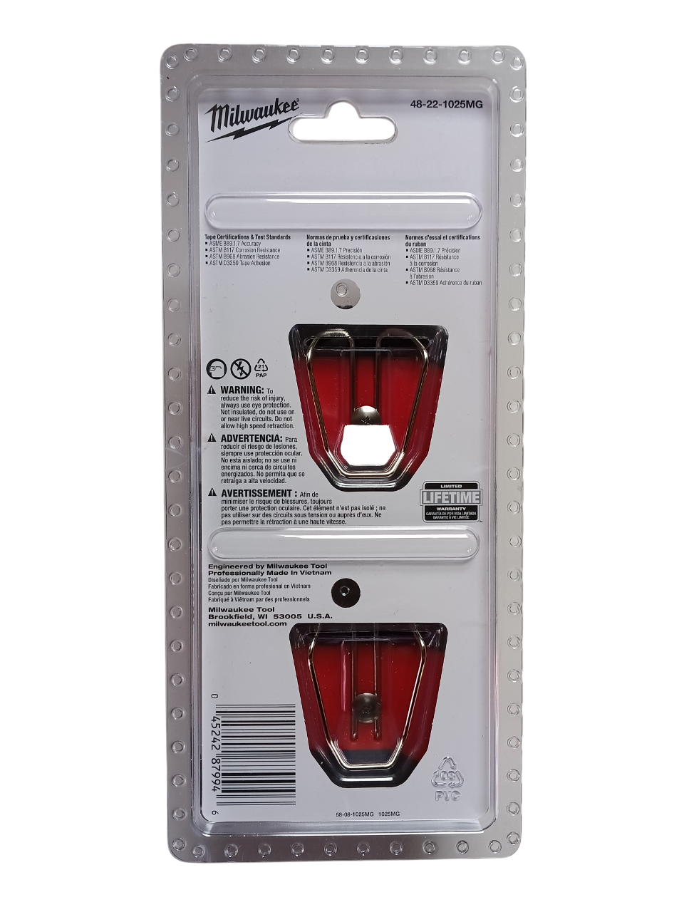 Milwaukee 48-22-1025MG - 25 ft Compact Magnetic Tape Measure 2-Pack