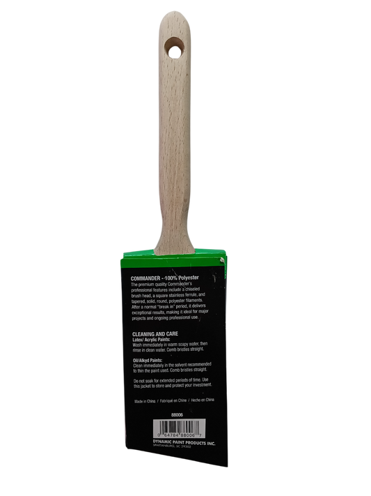 Dynamic Commander Polyester Angled Brush - 2.5" (HB188006)