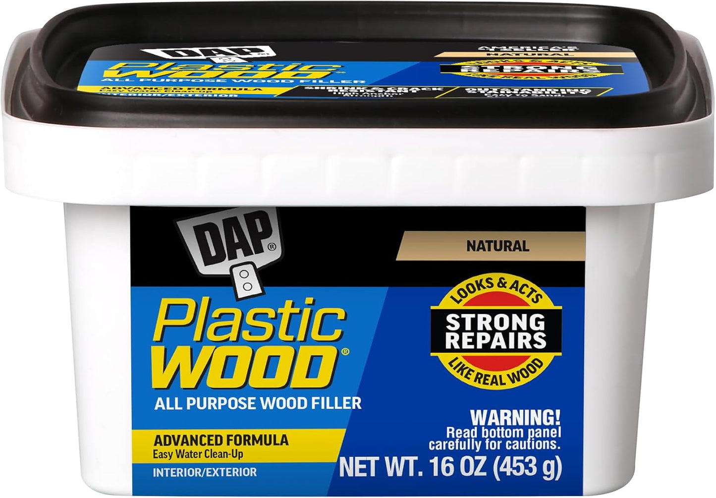DAP Plastic Wood Wood Filler — 16 oz & 32 oz (Natural)