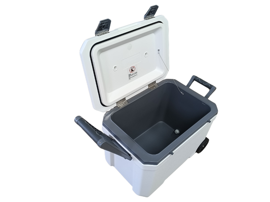 Vevor 45 QT Insulated Wheeled Cooler Box Portable 64 Can Capacity with Cup Holder