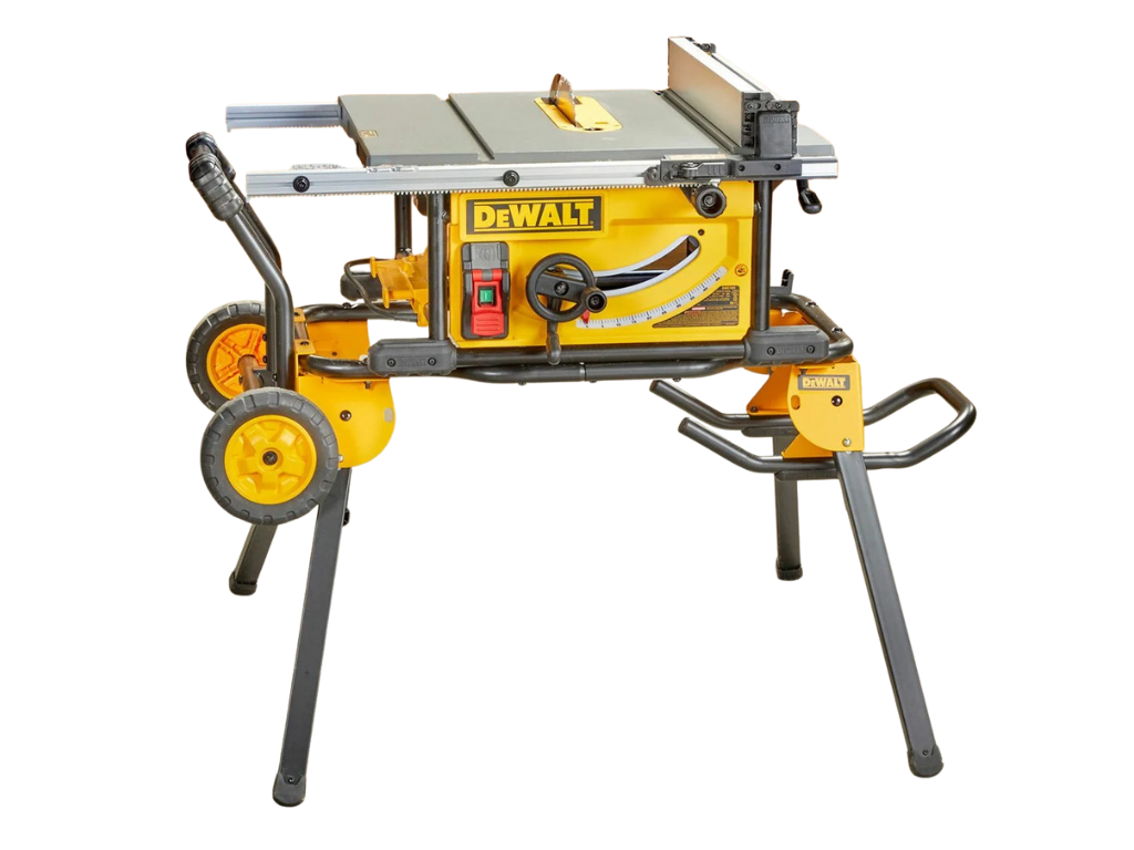 DEWALT — 10" Jobsite Table Saw with Rolling Stand (DWE7491RS)