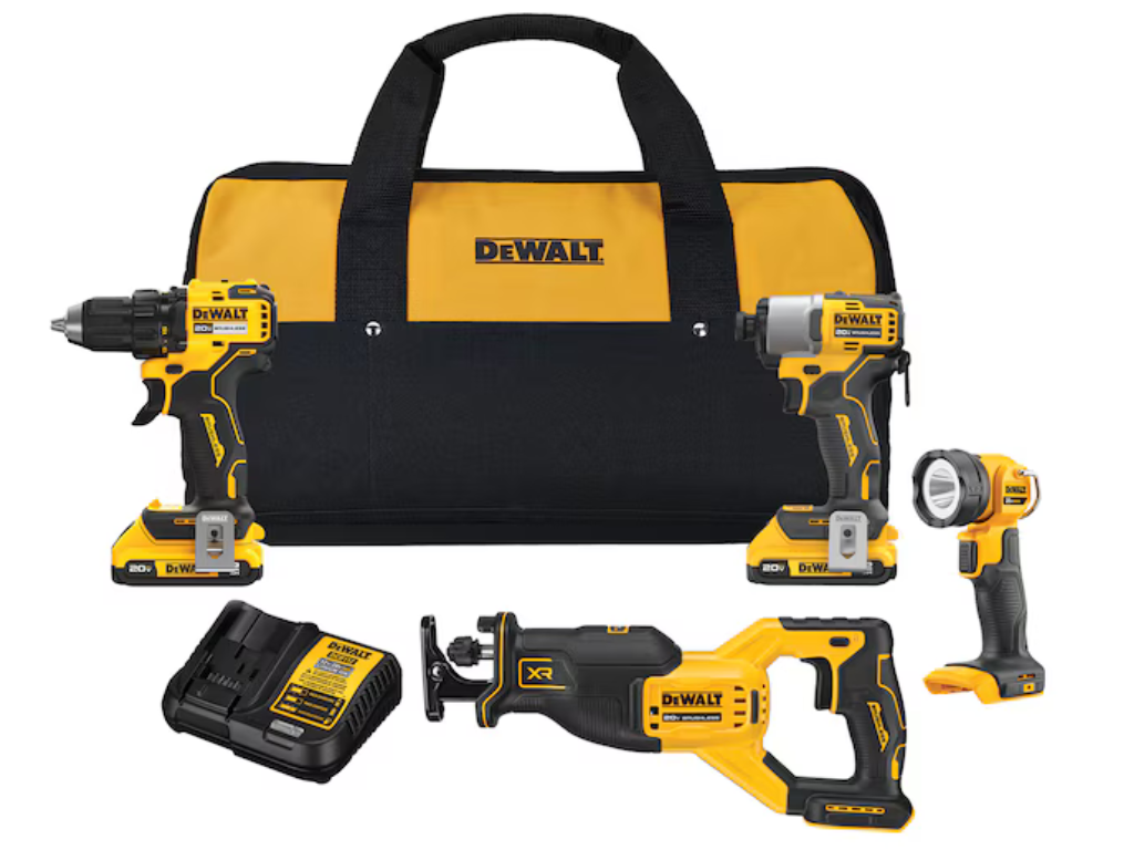 DEWALT — 20V MAX 4-Tool Brushless Combo Kit (DCK427D2)