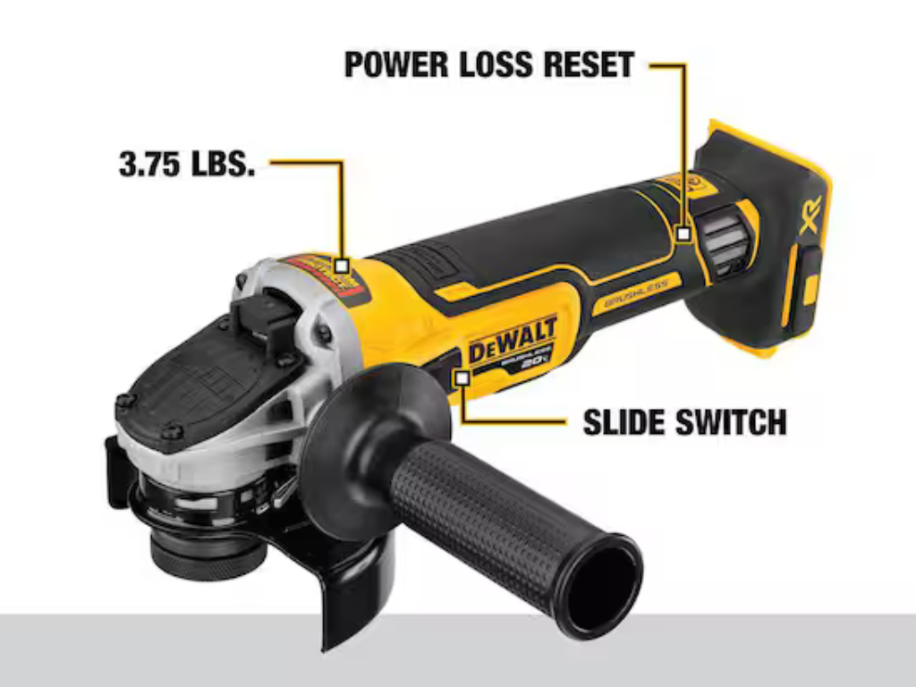 DEWALT — 4-1/2" 20V MAX XR Small Angle Grinder (DCG405B) — Floor Model / Discounted (Tool-Only)
