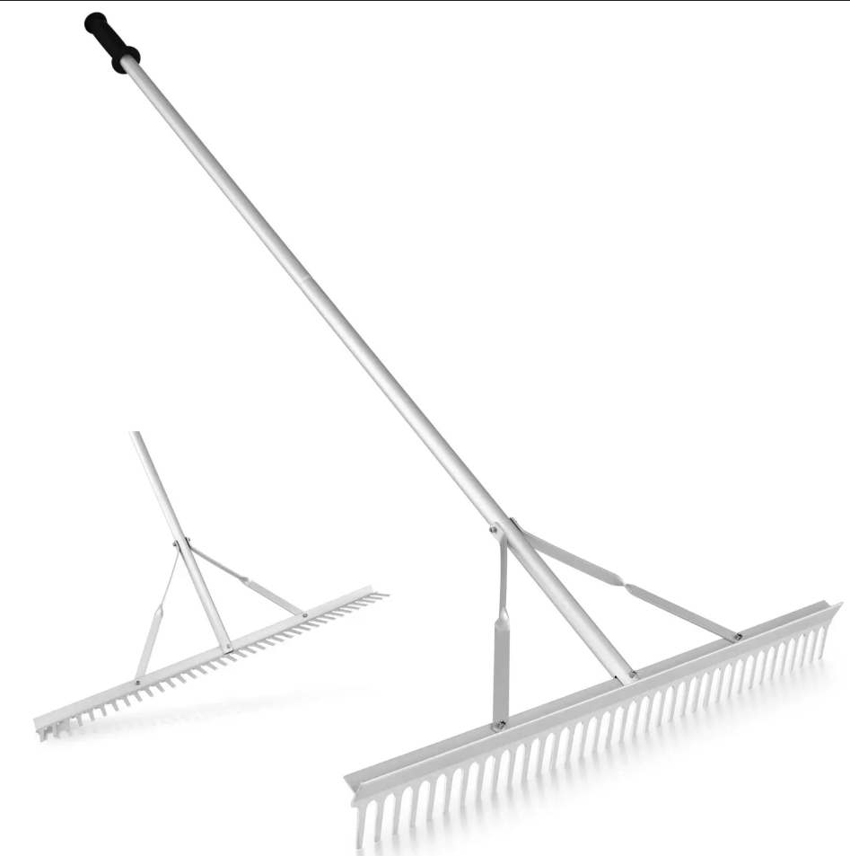 Premium Aluminum Industrial-Grade Landscape & Grading Rake