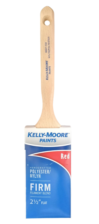 Kelly-Moore — 2.5" Red Firm Flat Brush (Item 0037-132)