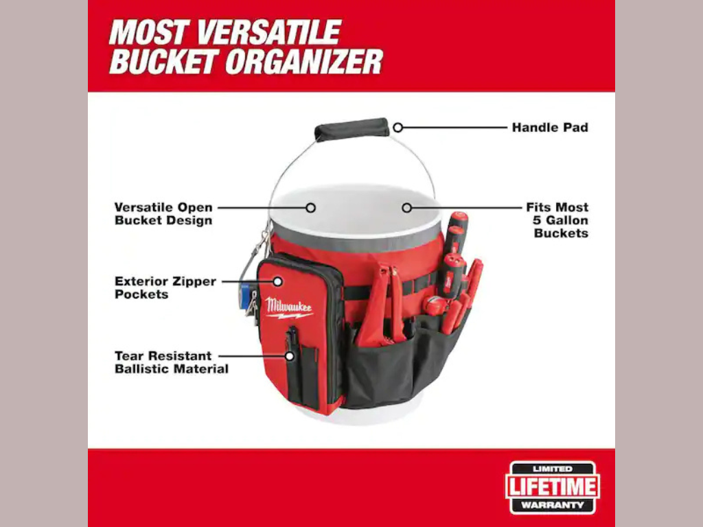 Milwaukee — 10" Bucket Organizer Tool Bag (48-22-8175)