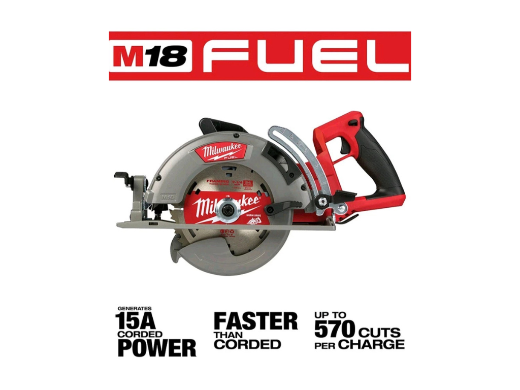 Milwaukee — M18 FUEL 7-1/4" Rear-Handle Circular Saw (Model 2830-20)
