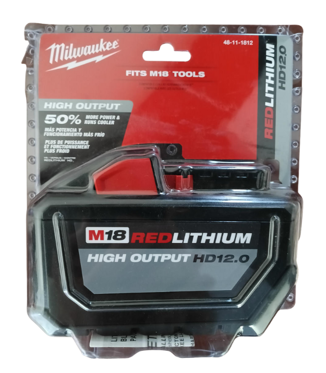 Milwaukee — M18 REDLITHIUM HIGH OUTPUT HD12.0 Battery Pack (48-11-1812)