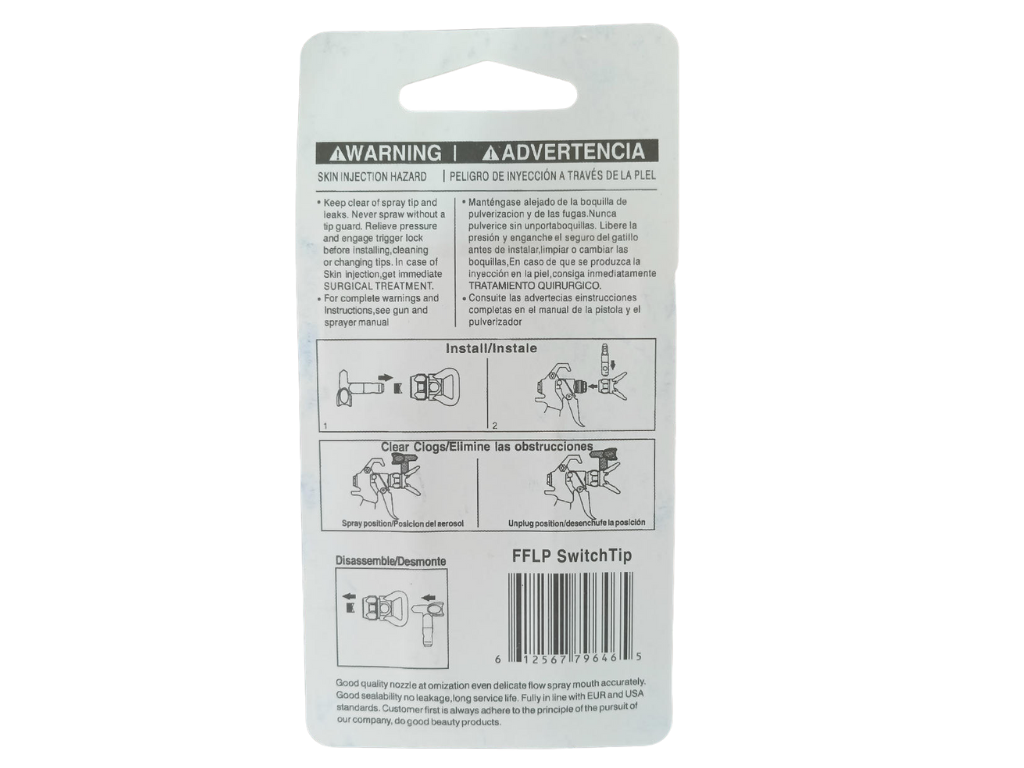 New Species — FFLP312 Graco-Compatible Pressure SwitchTip (Airless Replacement)