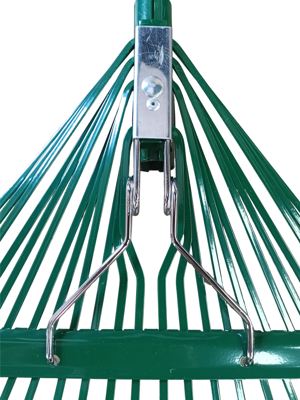 Professional Grade 24-Tine Spring-Action Steel Rake - 22" x 59" Heavy Duty Landscape Tool