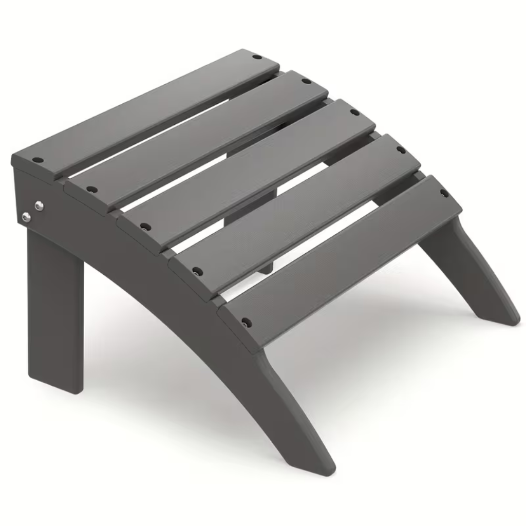 All-Weather HDPE Adirondack Ottoman - Universal Outdoor Footrest