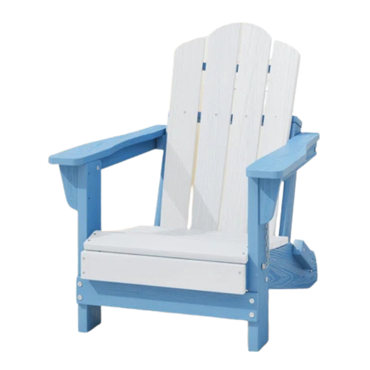 Kid's Foldable HDPE Adirondack Chair — Unassembled
