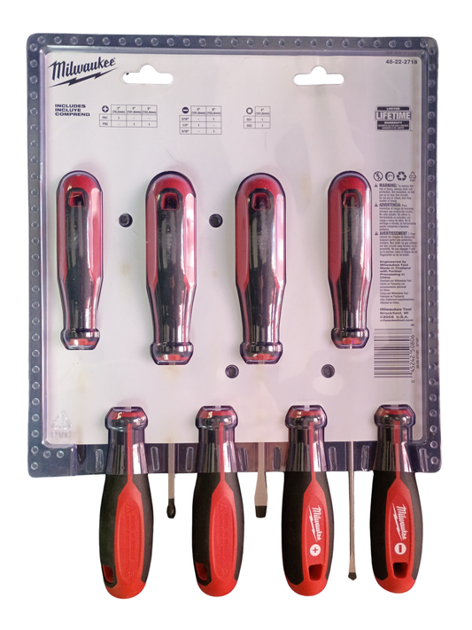 Milwaukee Tri-Lobe Screwdriver Set with Magnetic Tips (8-Piece) - 48-22-2718