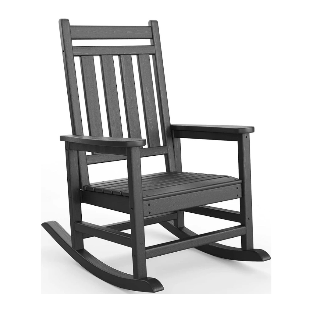 All-Weather HDPE Outdoor Rocking Chair - 350 lb Capacity