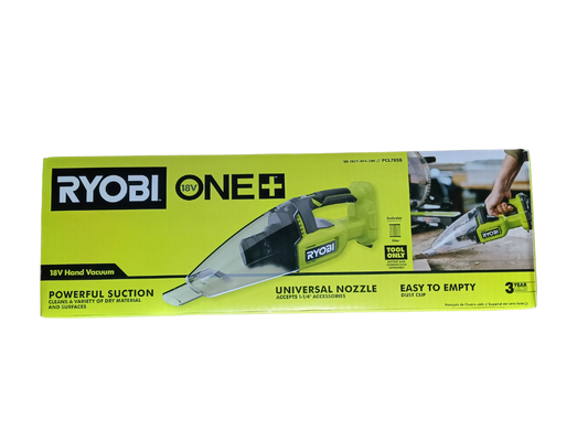 RYOBI ONE+ 18V Cordless Handheld Vacuum - Tool Only (PCL705B)