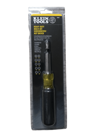 Klein Tools Heavy-Duty Multi-Bit Screwdriver / Nut Driver