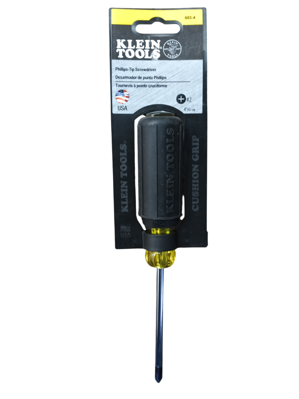 Klein Tools #2 Profilated Phillips Screwdriver - 4 in Round Shank 603-4