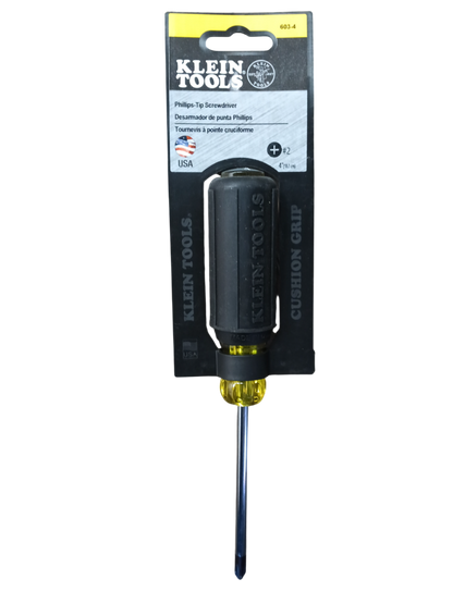 Klein Tools #2 Profilated Phillips Screwdriver - 4 in Round Shank 603-4