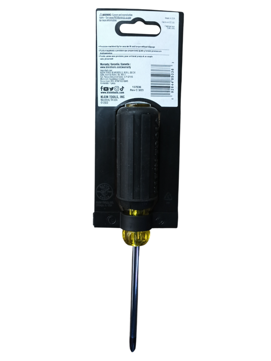 Klein Tools #2 Profilated Phillips Screwdriver - 4 in Round Shank 603-4