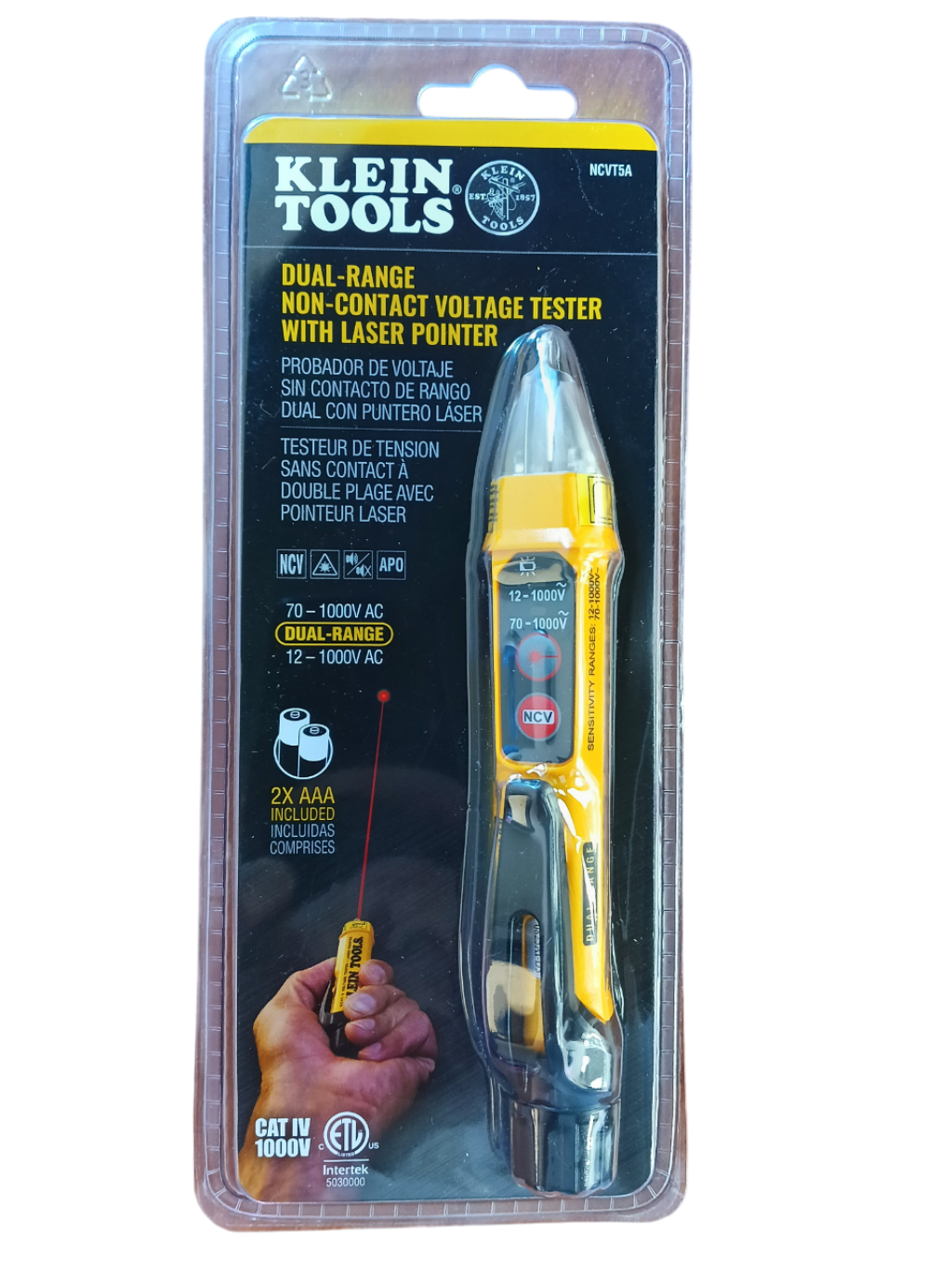 Klein Tools Dual-Range Non-Contact Voltage Tester - NCVT5A
