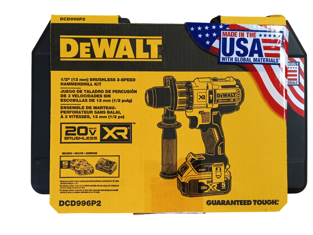 M18 20V MAX XR 3-Speed 1/2" Hammer Drill Kit — DCD996P2