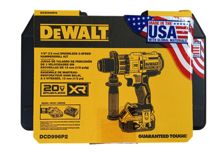M18 20V MAX XR 3-Speed 1/2" Hammer Drill Kit — DCD996P2