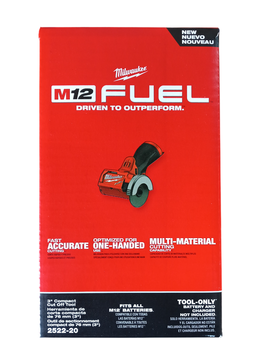 M12 FUEL 12V 3" Cut-Off Saw (Tool Only) - Model 2522-20