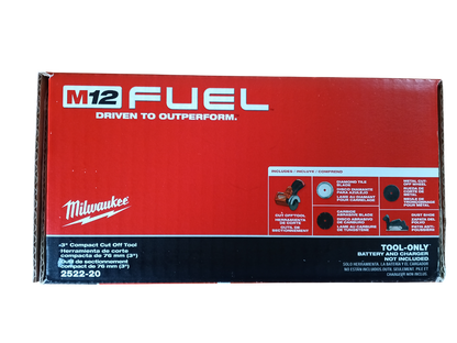 M12 FUEL 12V 3" Cut-Off Saw (Tool Only) - Model 2522-20