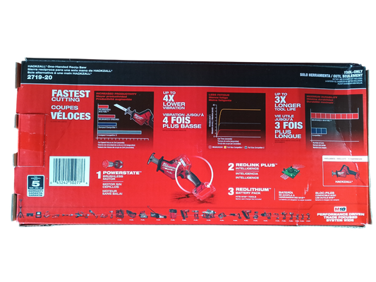 Milwaukee M18 FUEL 18V HACKZALL Reciprocating Saw - Tool Only (Model 2719-20)