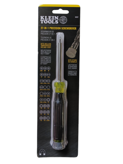 Klein 27-in-1 Precision Multi-Bit Screwdriver with Tamperproof Bits 32327