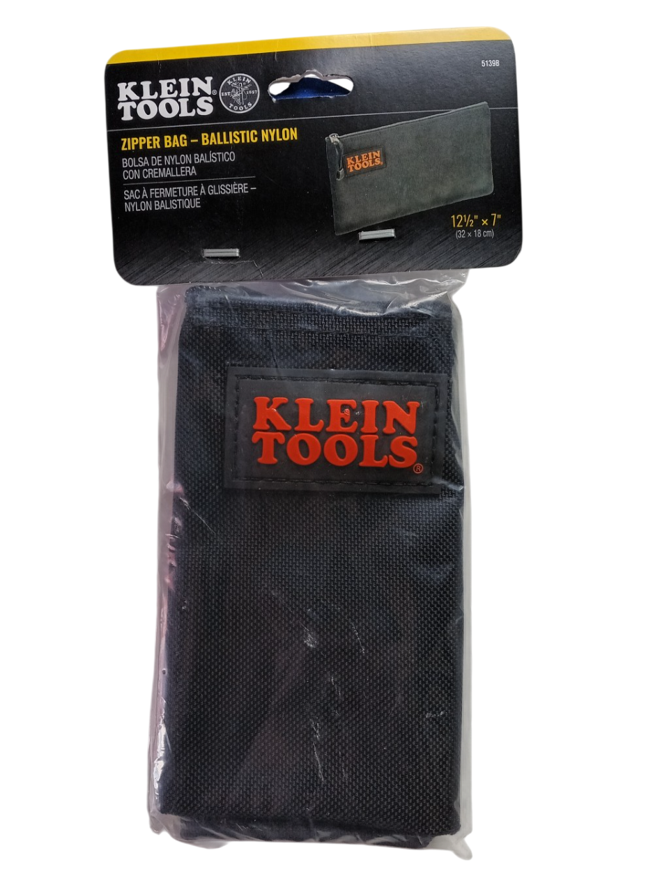 Klein Tools 5139B - 12-1/2" Cordura Nylon Tool Pouch Zipper Bag