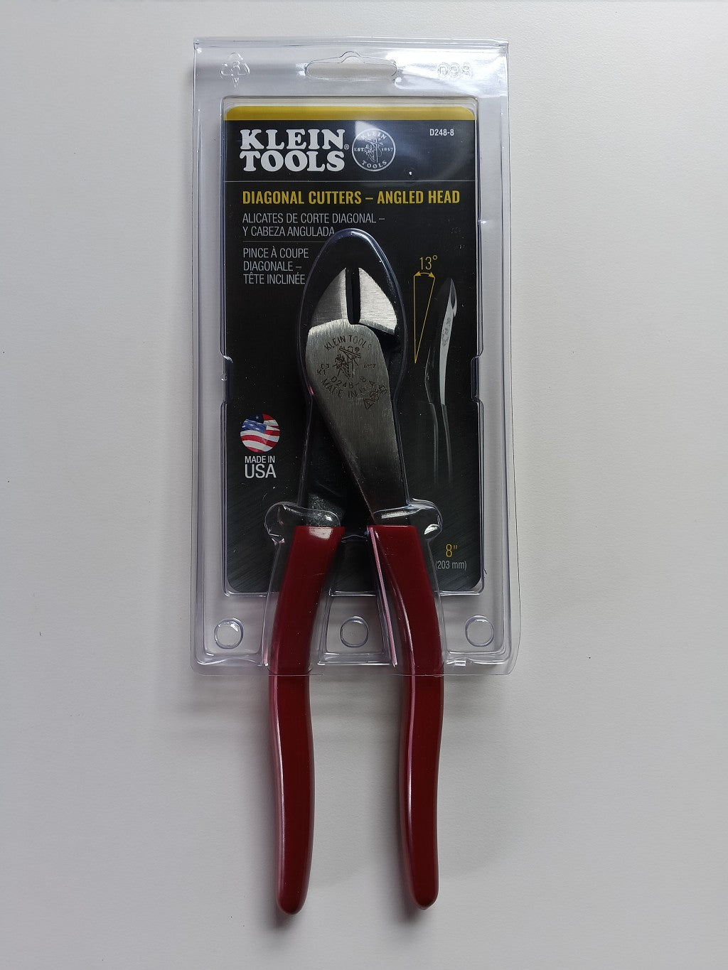 Klein Tools 8" Diagonal Cutting Pliers - D248-8