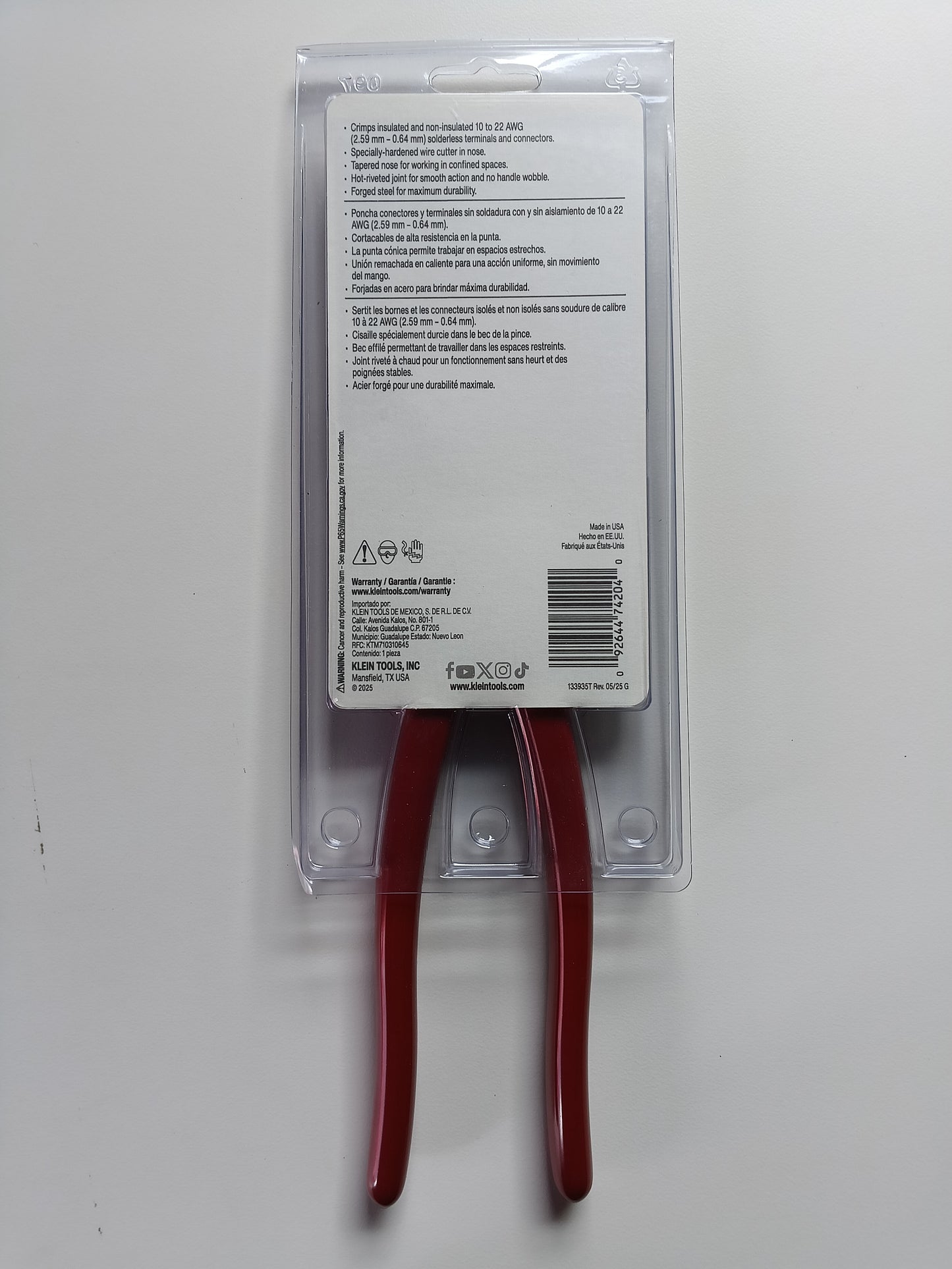 Klein Tools Crimping & Cutting Combination Tool for Connectors - 1005
