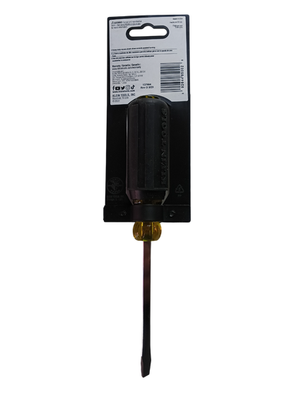Klein Tools 6004 — 1/4" Keystone Cushion-Grip Slotted Screwdriver