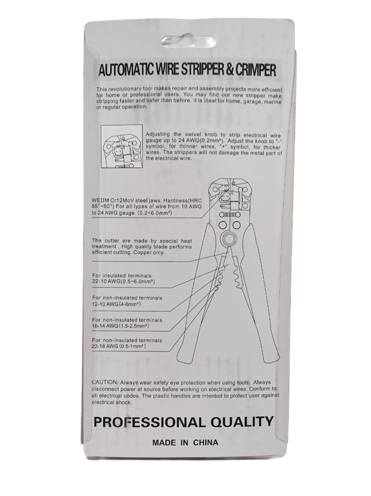 Automatic Wire Stripper & Crimper - 5-in-1 Multi-Function Wire Stripper and Crimper