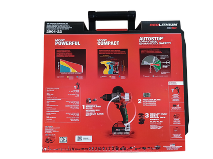 Milwaukee M18 FUEL 2904-22 - 18V 1/2 in. Hammer Drill Driver Kit with Two 5.0 Ah Batteries and Hard Case