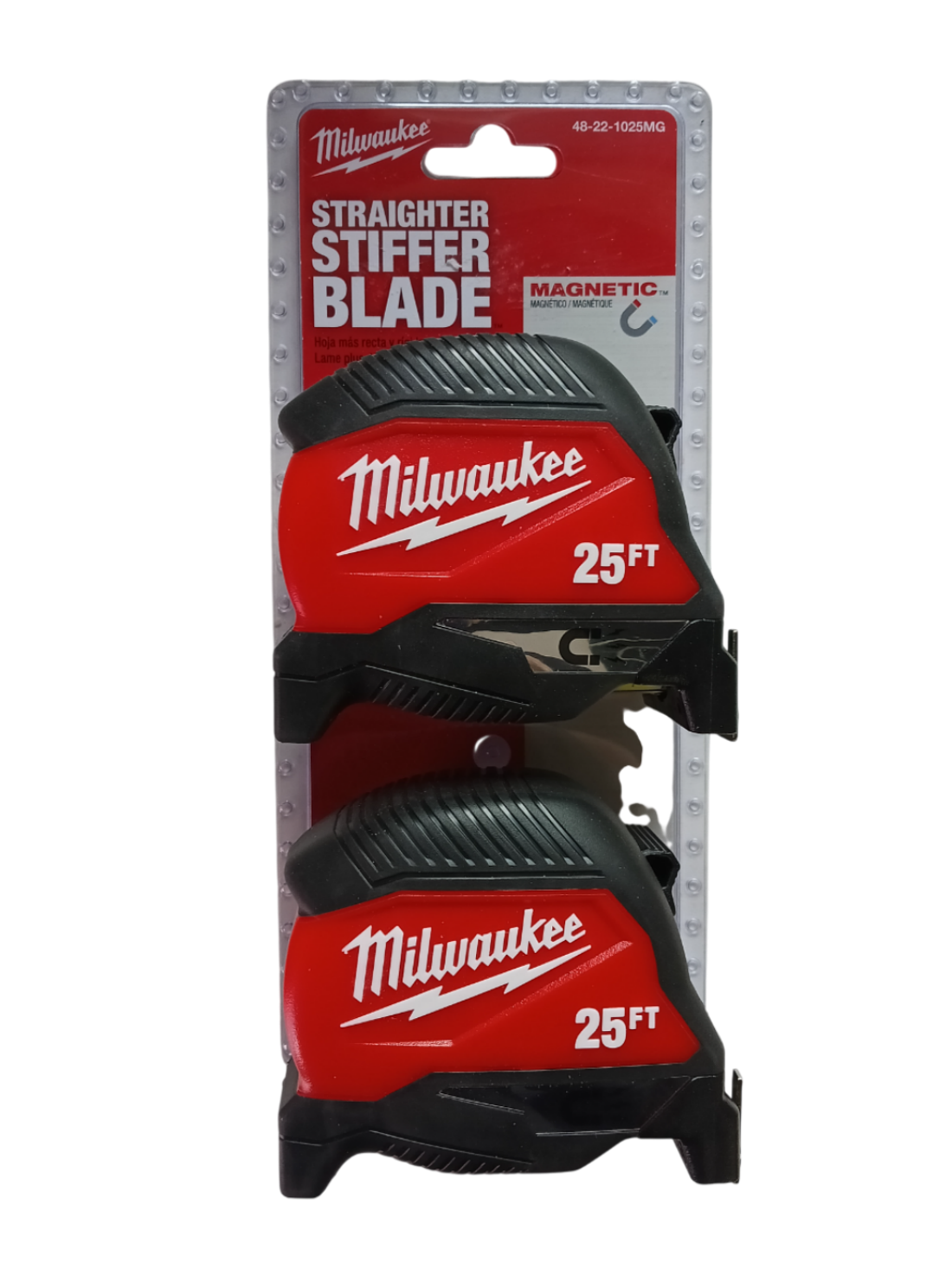 Milwaukee 48-22-1025MG - 25 ft Compact Magnetic Tape Measure 2-Pack