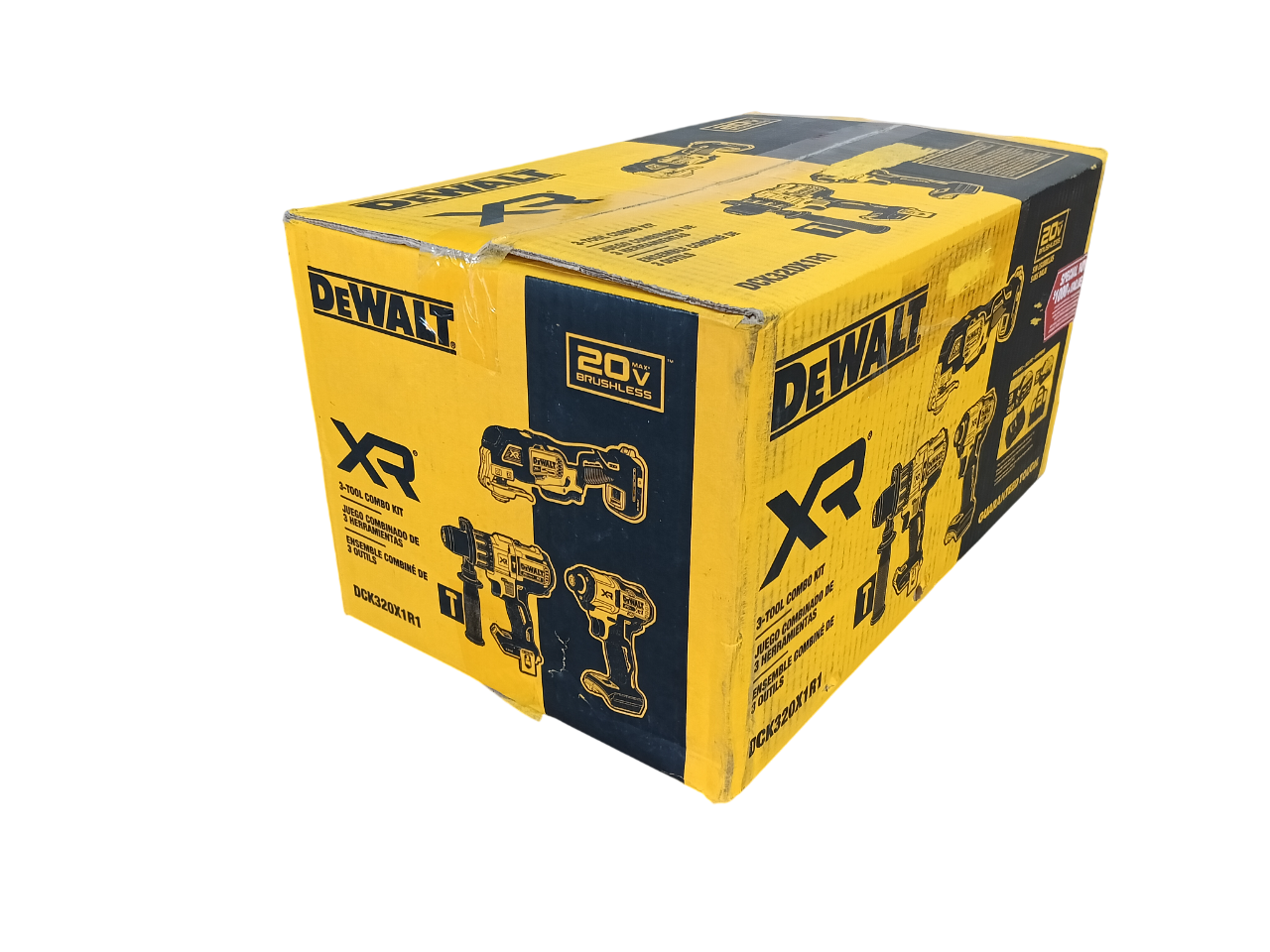 DEWALT DCK320X1R1 - 20V MAX 3-Tool Combo Kit with FLEXVOLT 9.0Ah and 20V MAX 6.0Ah Batteries