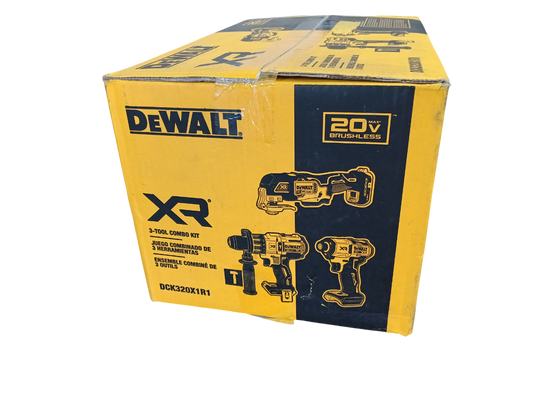 DEWALT DCK320X1R1 - 20V MAX 3-Tool Combo Kit with FLEXVOLT 9.0Ah and 20V MAX 6.0Ah Batteries
