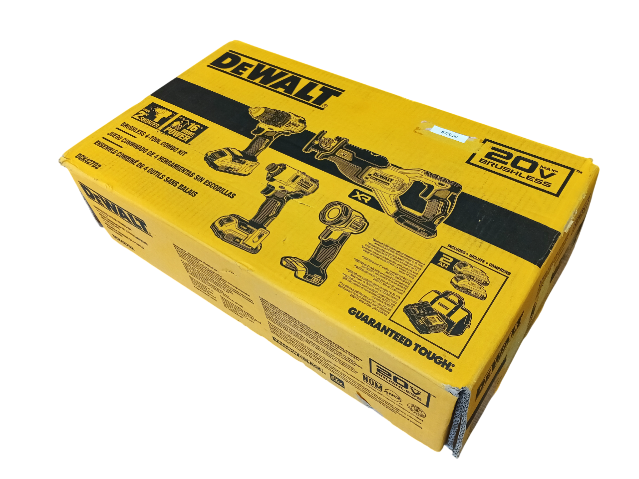 DEWALT — 20V MAX 4-Tool Brushless Combo Kit (DCK427D2)