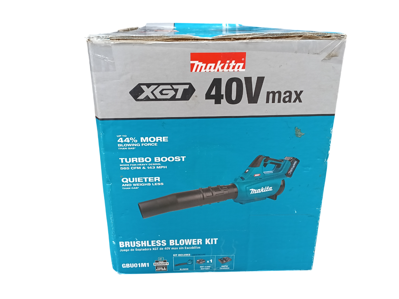 Makita XGT 40V Max Brushless Cordless Leaf Blower Kit — 4.0Ah (GBU01M1)