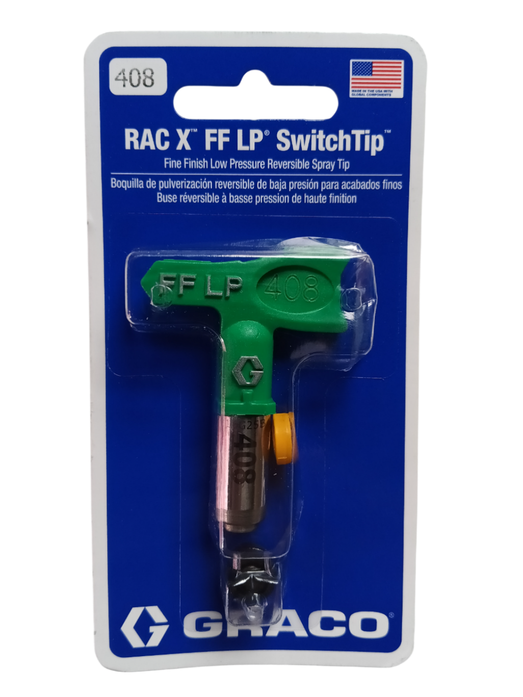 Graco Inc FFLP408 - Fine Finish Low Pressure RAC X FF LP SwitchTip (408)