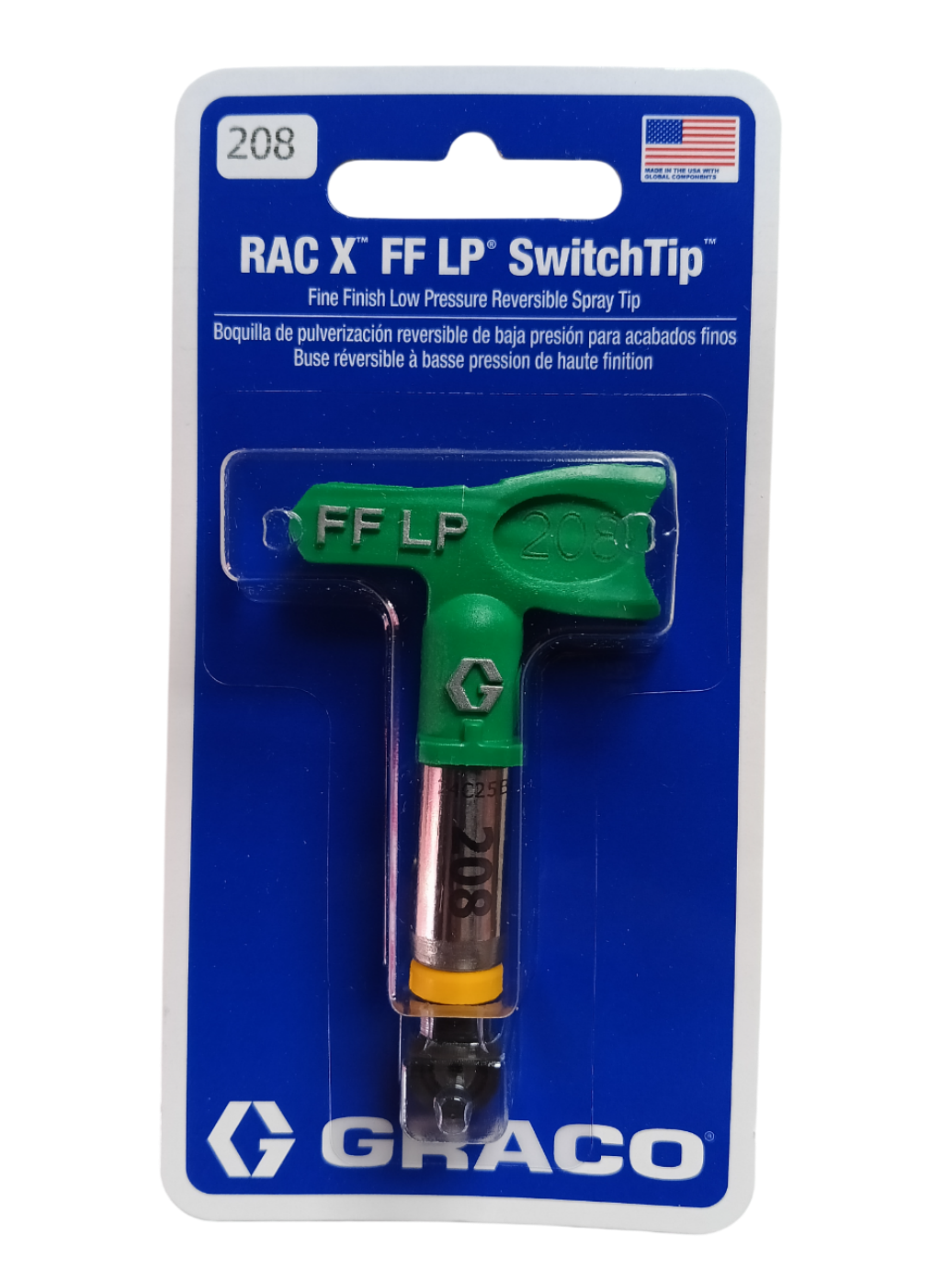 Graco FFLP208 - Fine Finish Low Pressure RAC X FF LP SwitchTip (208)