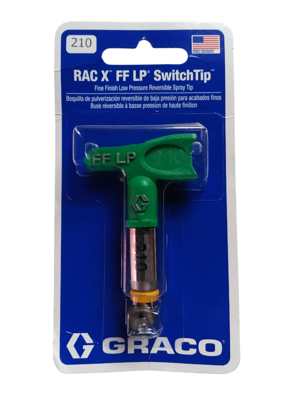 Graco FFLP210 - Fine Finish Low Pressure RAC X FF LP SwitchTip (210)