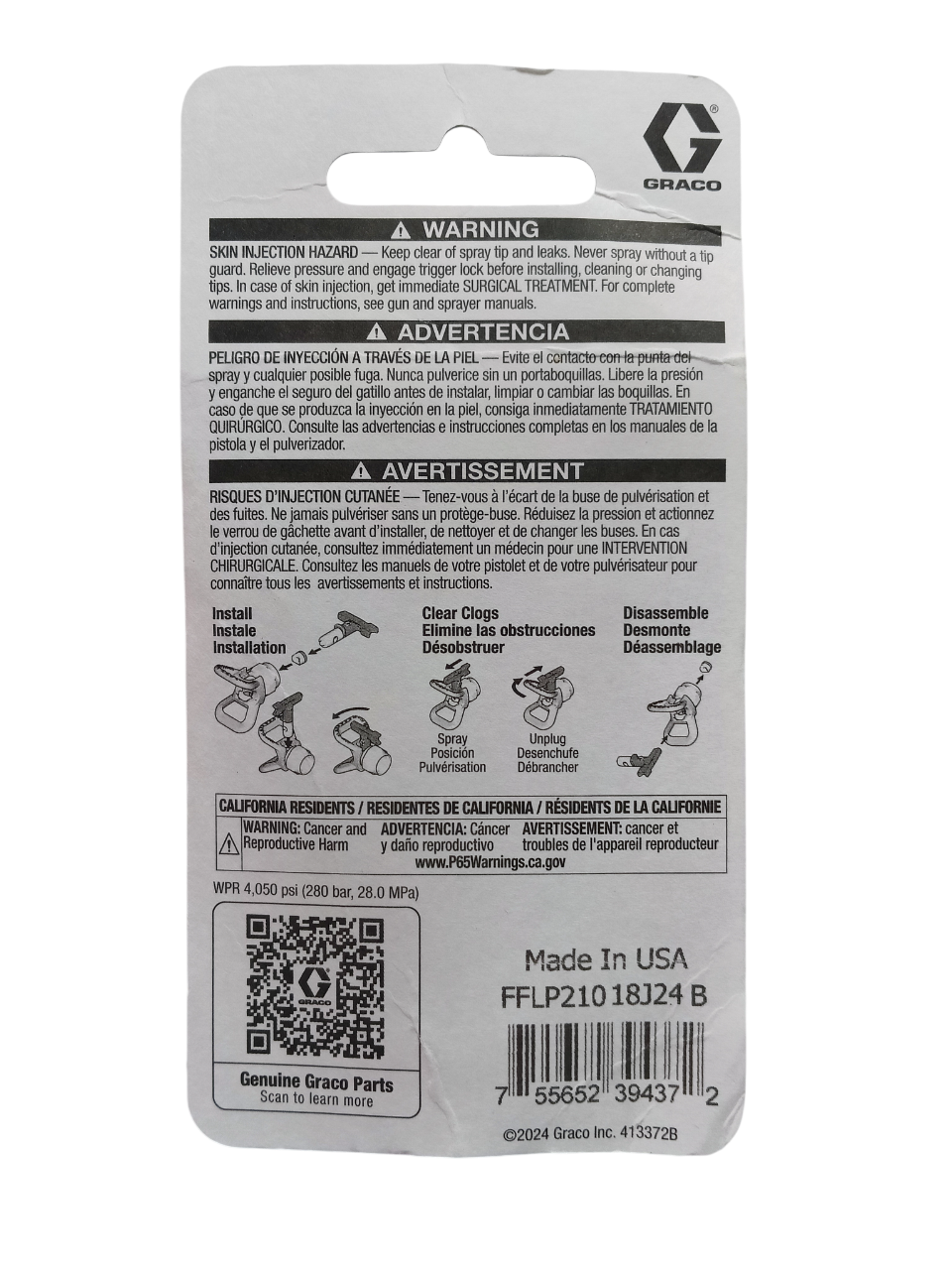 Graco FFLP210 - Fine Finish Low Pressure RAC X FF LP SwitchTip (210)