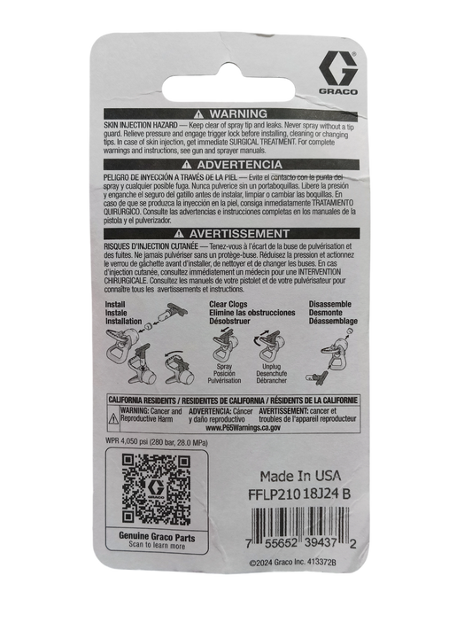 Graco FFLP210 - Fine Finish Low Pressure RAC X FF LP SwitchTip (210)