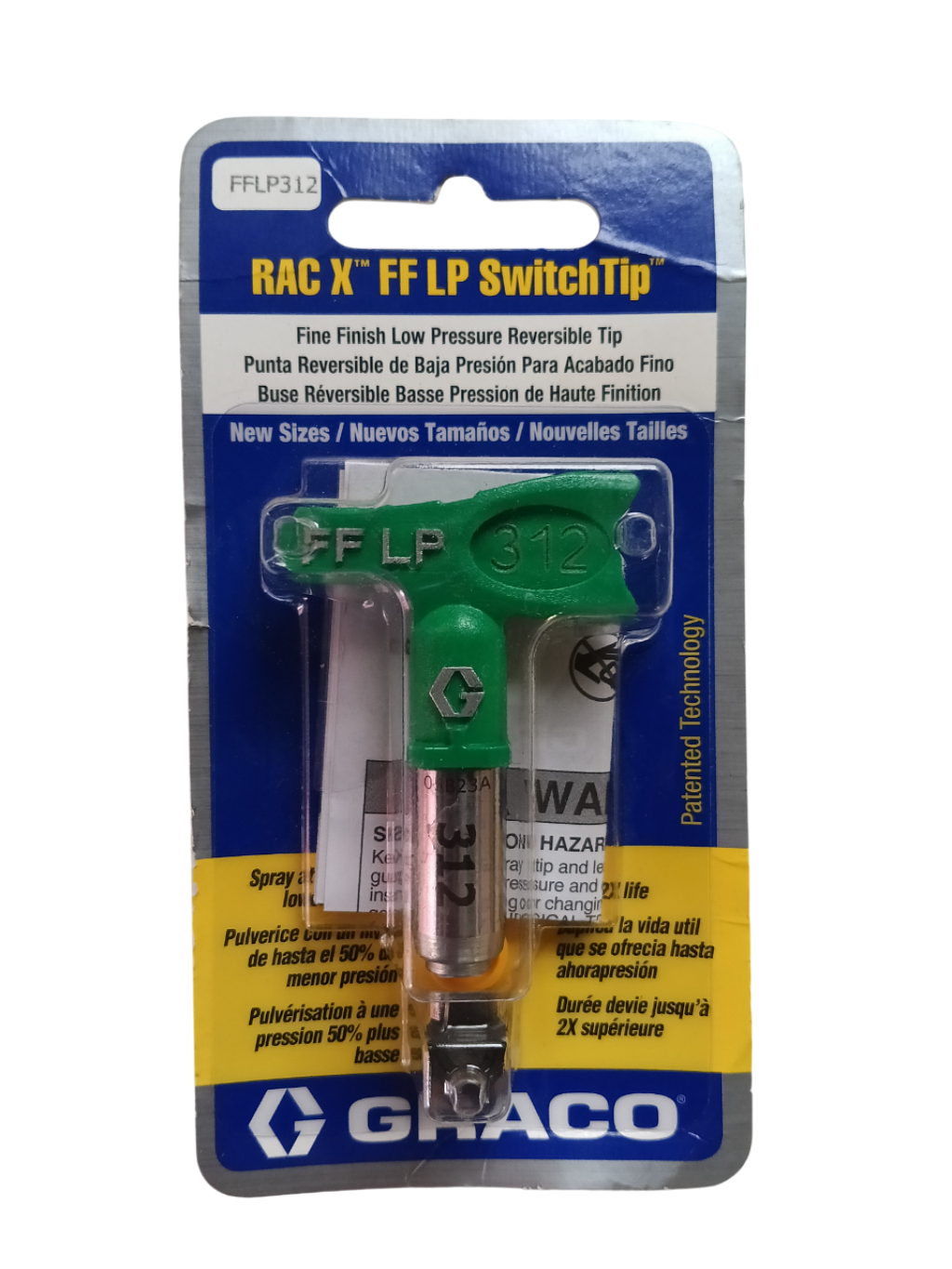 Graco FFLP312 - Fine Finish Low Pressure RAC X FF LP SwitchTip (312)