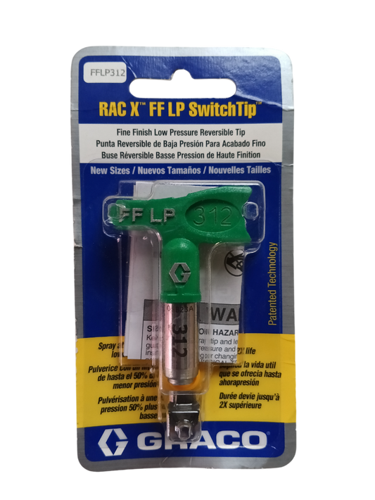 Graco FFLP312 - Fine Finish Low Pressure RAC X FF LP SwitchTip (312)