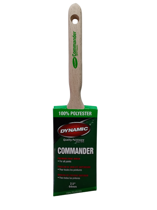 Dynamic Commander Polyester Angled Brush - 2.5" (HB188006)