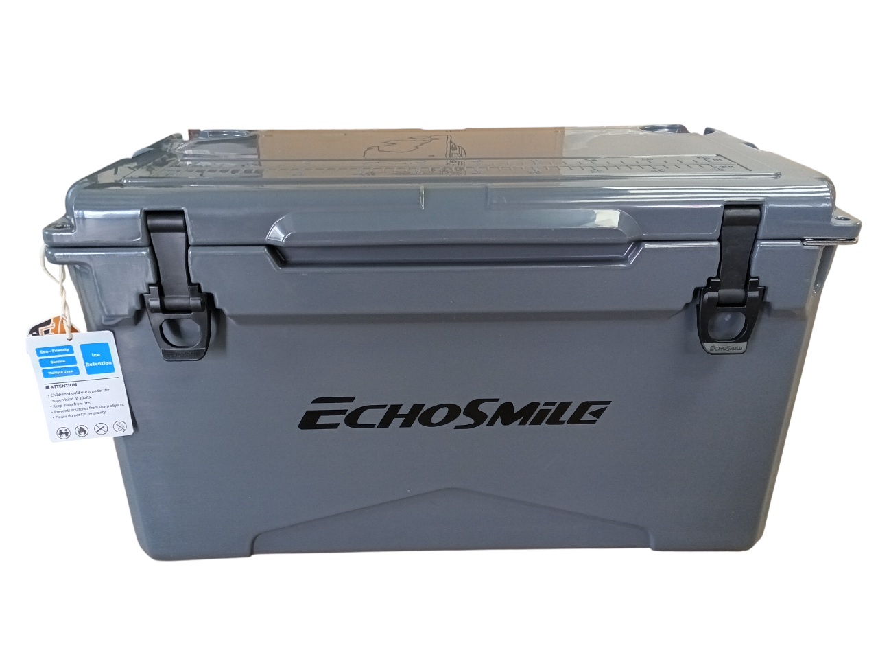 EchoSmile D0100H5ISYJ - 40 qt. Rotomolded Cooler (Grey)